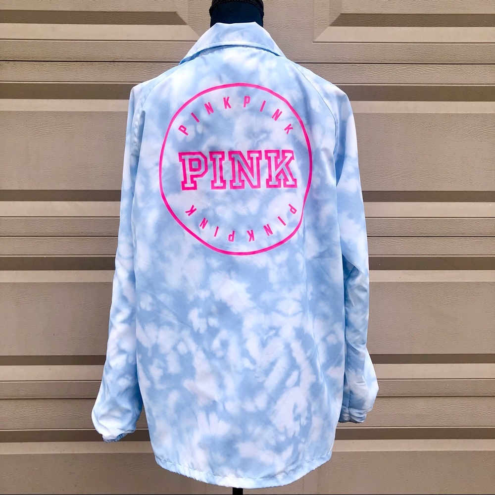 NEW Pink Victoria’s Secrets Cloud Windbreaker Coach Jacket